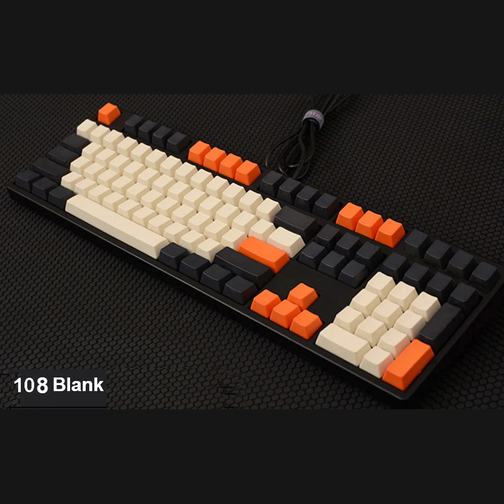 61 64 87 96 108 ключей PBT углерода Цвет смешанные оригинальные OEM профиль с лазерной