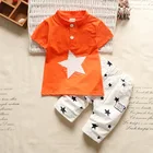 Детская летняя одежда для мальчиков топы для маленьких девочек + шорты, костюм Детская футболка с короткими рукавами, комплект одежды для маленьких детей, одежда для От 1 до 4 лет