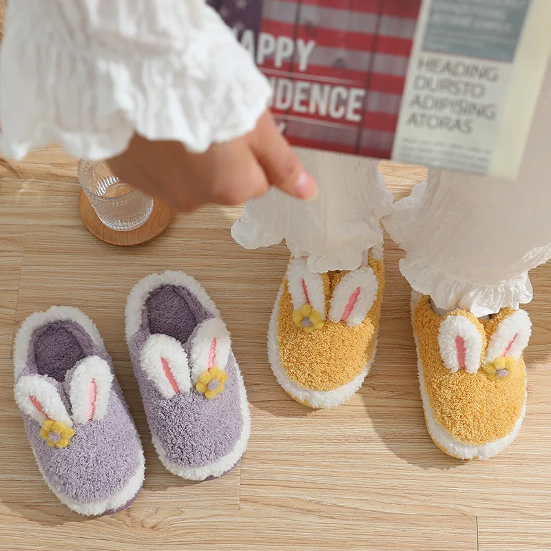 

Домашние теплые Нескользящие женские хлопковые тапочки на осень и зиму, удобные женские хлопковые тапочки с милыми мультяшными животными д...