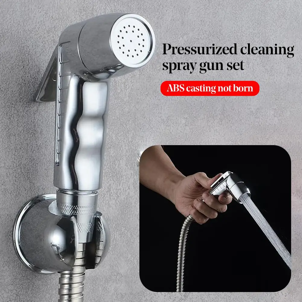 

Handheld Stainless Steel Bathroom Bidet Shower Sprayer Head Shattaf Hose Kit