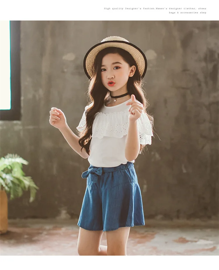 Новейшие летние модели для больших детей летнее платье девочек новый тренд