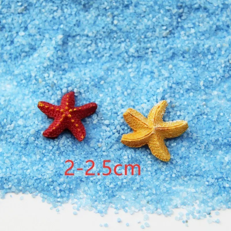 10/30/50/100pcs Yellow Starfish Miniatures Landscape Fish Tank Decoration Simulation Animal Aquatic Ornament | Дом и сад