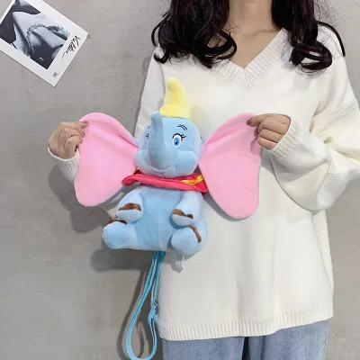Женская плюшевая сумка на плечо Dumbo милая сумка-мессенджер с изображением слона
