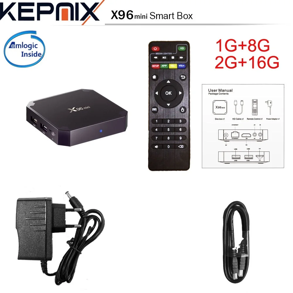 X96 mini 10 шт. amlogic S905W android 7 1 четырехъядерный smart 4K g00gle tv box x96 s905w | Электроника