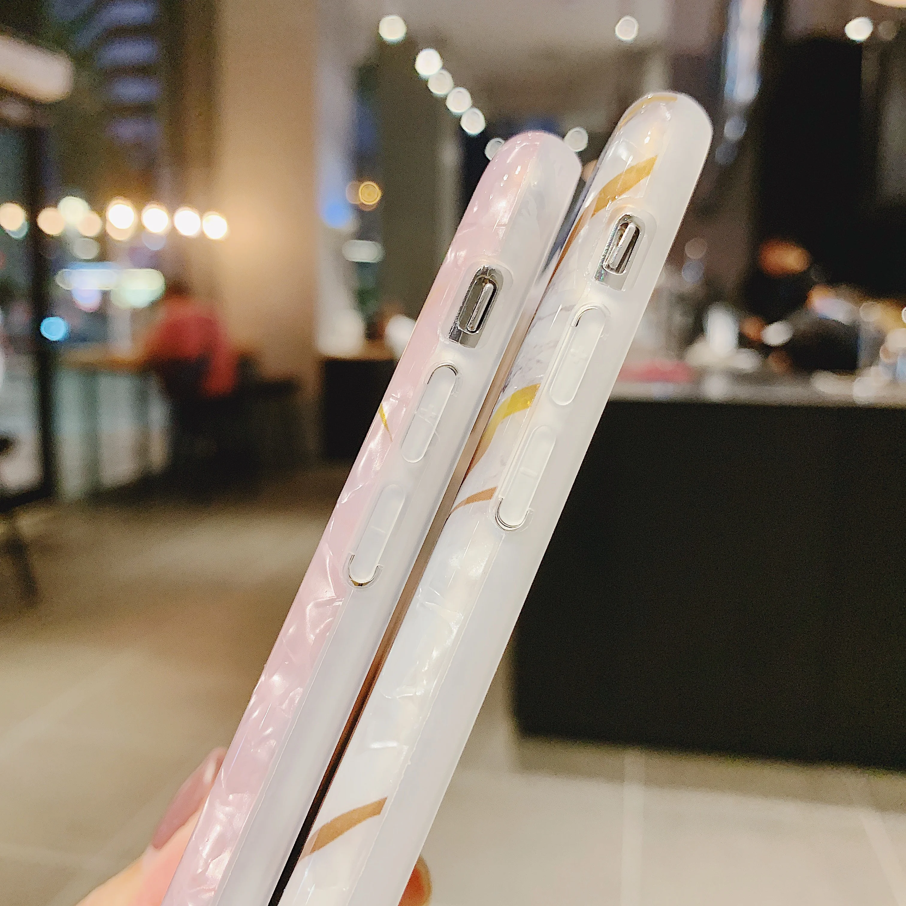 Elala блестящий Мраморный чехол градиентного цвета для iphone XR X XS Max 6 S 7 8 Plus Мягкий