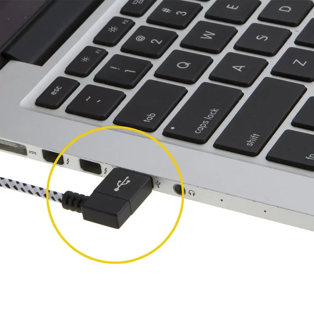 Кабель Lightning с левым углом к USB кабель 4 фута [Сертификат MFi] зарядный для