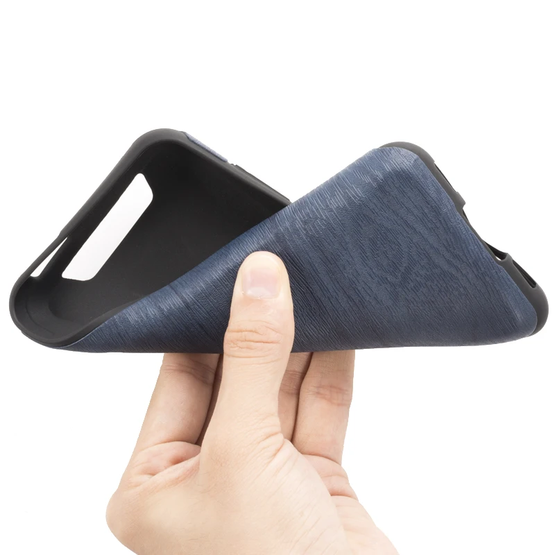 Мягкий силиконовый чехол для BlackView BV5500 Pro с текстурой под дерево | Мобильные