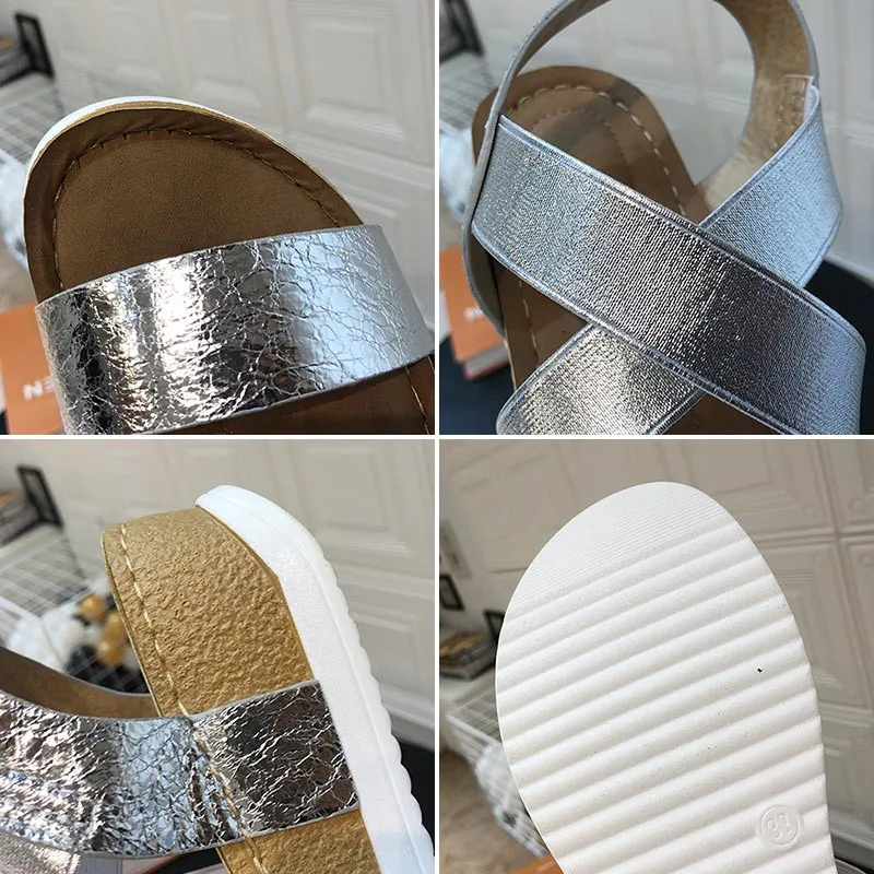 Женские сандалии с открытым носком на плоской подошве римские новинка 2020 | Обувь