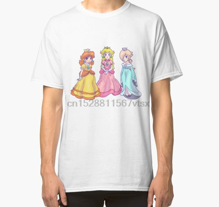 Мужская футболка принцесса Персик розалина и Дейзи Классическая с принтом