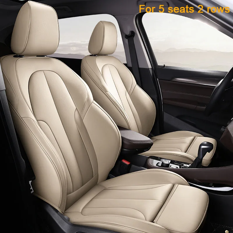 beige FUZHKAQI кожаные чехлы для сидений автомобиля на заказ для LEXUS IS IS200 IS250 IS300 IS350 LS LS350 LS500 LS460 LS600h чехлы для сидений автомобилей - Название цвета: beige