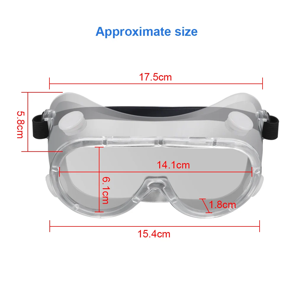 

Windproof Cycling Glasses Anti-fog Dust-proof Splash-proof Labor Protection Goggles Transparent Totally Closed Sports Goggles