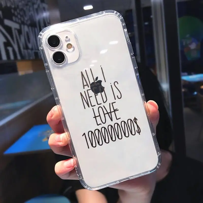 

Luxury brand label Post-it Air ticket Phone Case Transparent for iPhone 6 7 8 11 12 s mini pro X XS XR MAX Plus