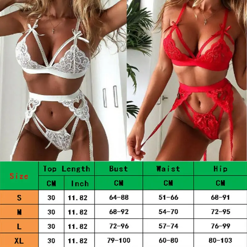 

Womens Sexy Underwear Set Solid Color Floral Bralet Bra Lace Sleepwear Crop Top Bikini Cover Up Beachwear