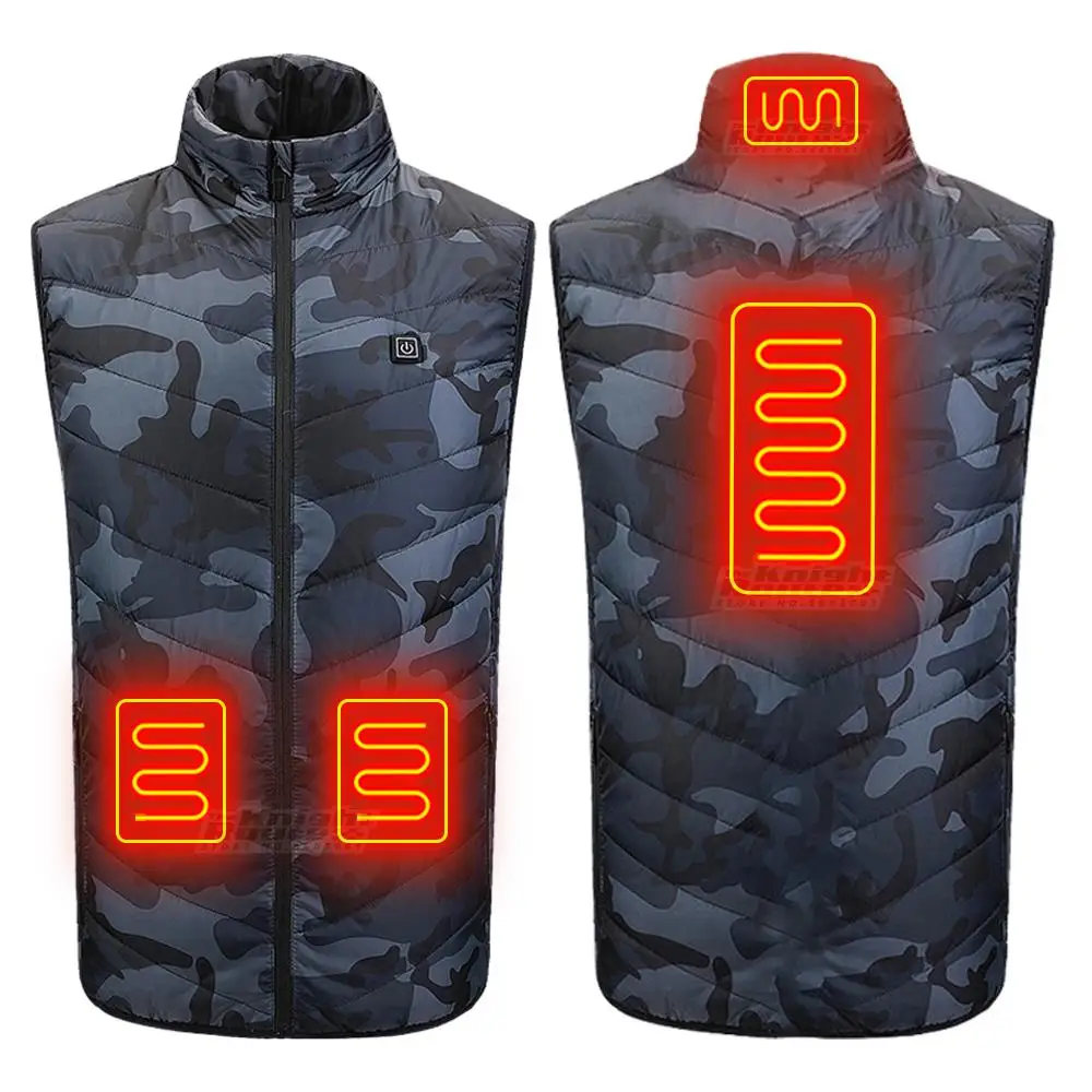 

Self Heated Vest Electric Heating Jacket Heated Women's Men's Warm Vest Thermal Body Warmer Winter Clothing USB Battery Powered