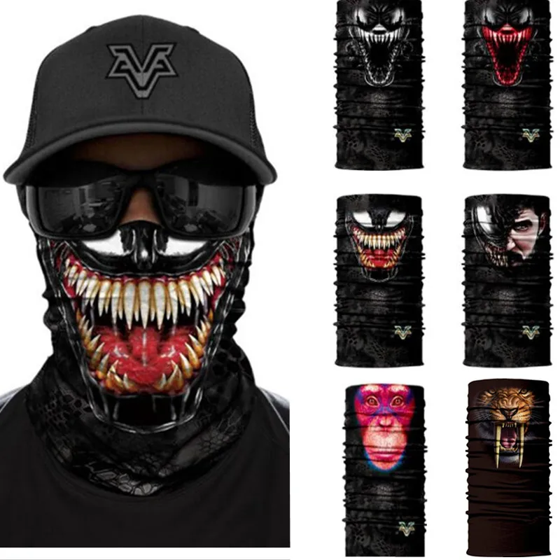 Спортивная велосипедная бандана для занятий спортом на открытом воздухе 3D маска