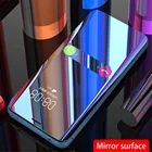 Смартфон чехол для Oppo Find X3 Pro X 3 Realme C21 C11 C15 C17 7 8 5G кожаный флип-чехол на Realme C 11 15 17 21 зеркальная крышка