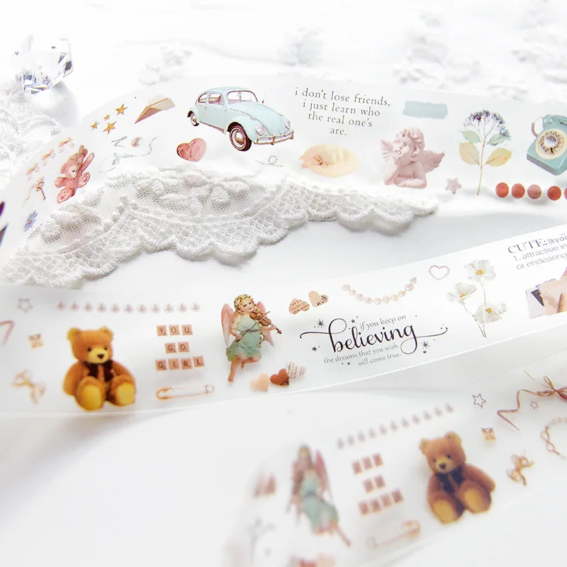 1 шт./1 партия клейкая лента из рисовой бумаги цветок дерева эльф декоративные