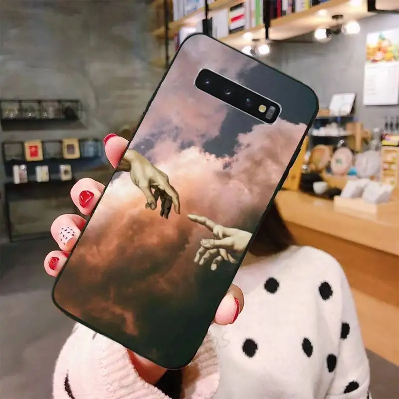 

Creation of Adam Renaissance Phone Case For Samsung A50 A51 A71 A20E A20S S10 S20 S21 S30 Plus ultra 5G M11 funda shell