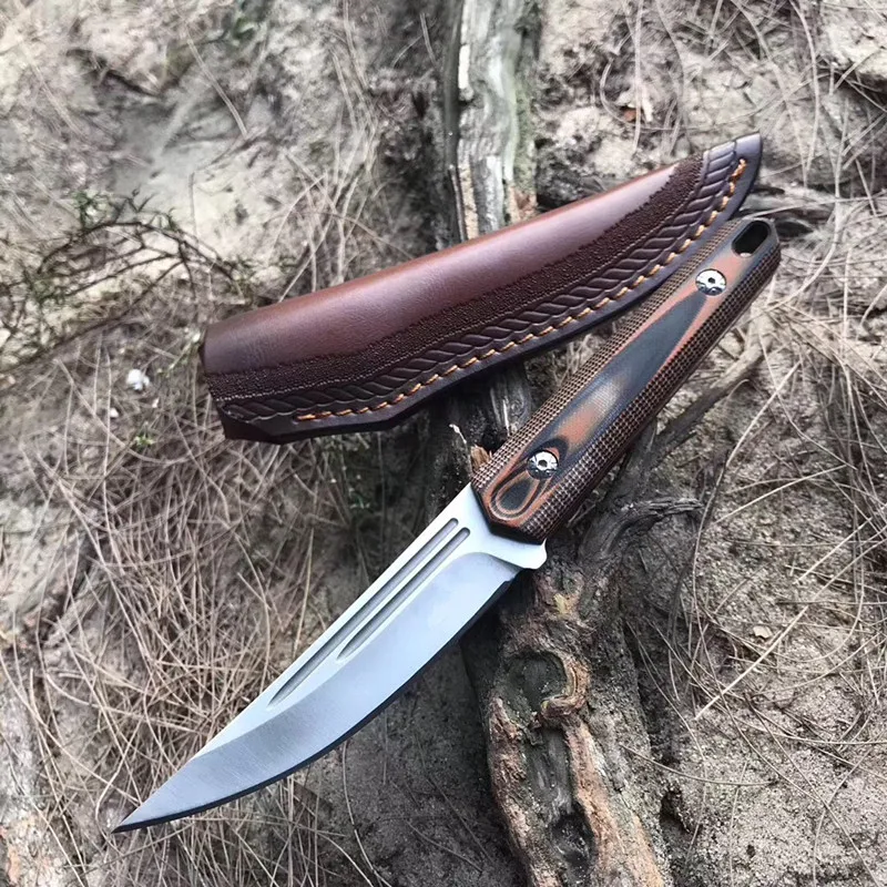 Высокое качество D2 интегрированный утолщенный прямой нож острый Открытый