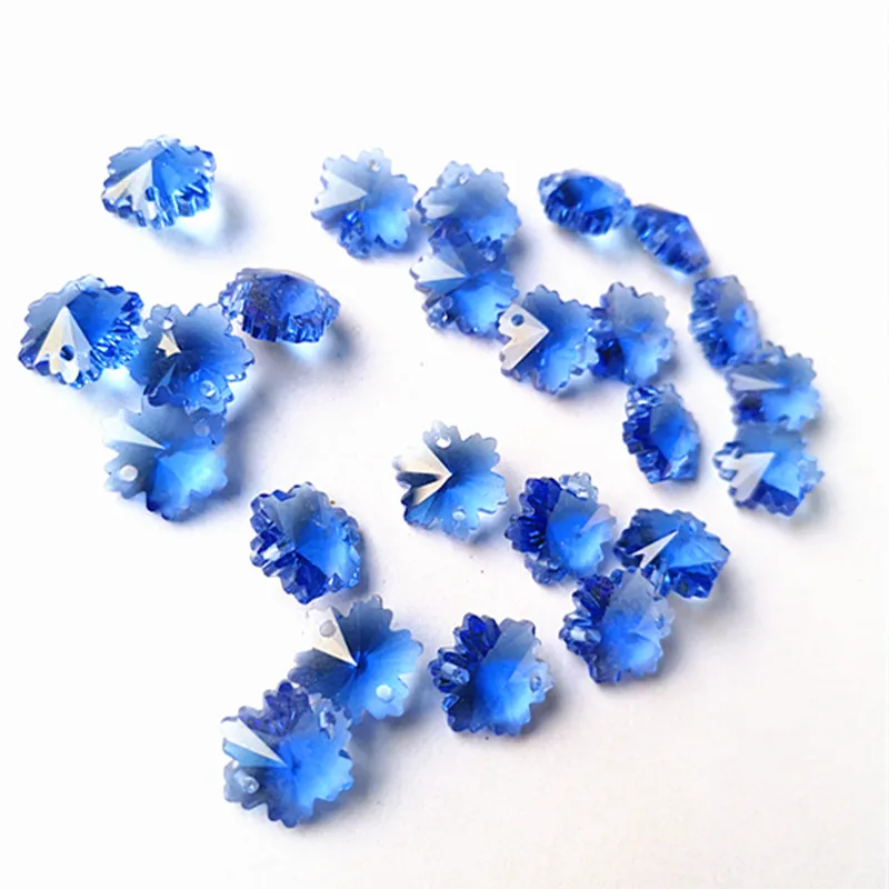 Многоцветный 20 шт./лот K9 Кристалл DIY снежные бусы (Бесплатные Кольца) Свадебные