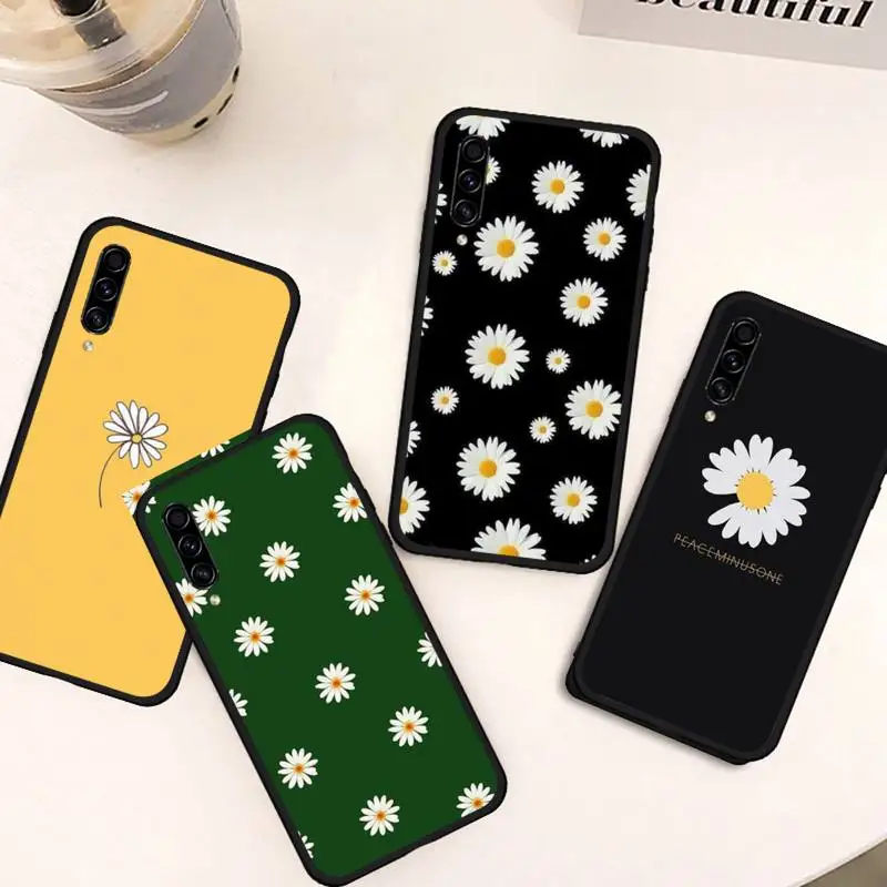 

Daisy Sunflower Floral Phone Case For Samsung galaxy S 21 20 10 8 A 50 21s 51 52 71 72 32 20 20e note 10 plus Ultra 5g fe