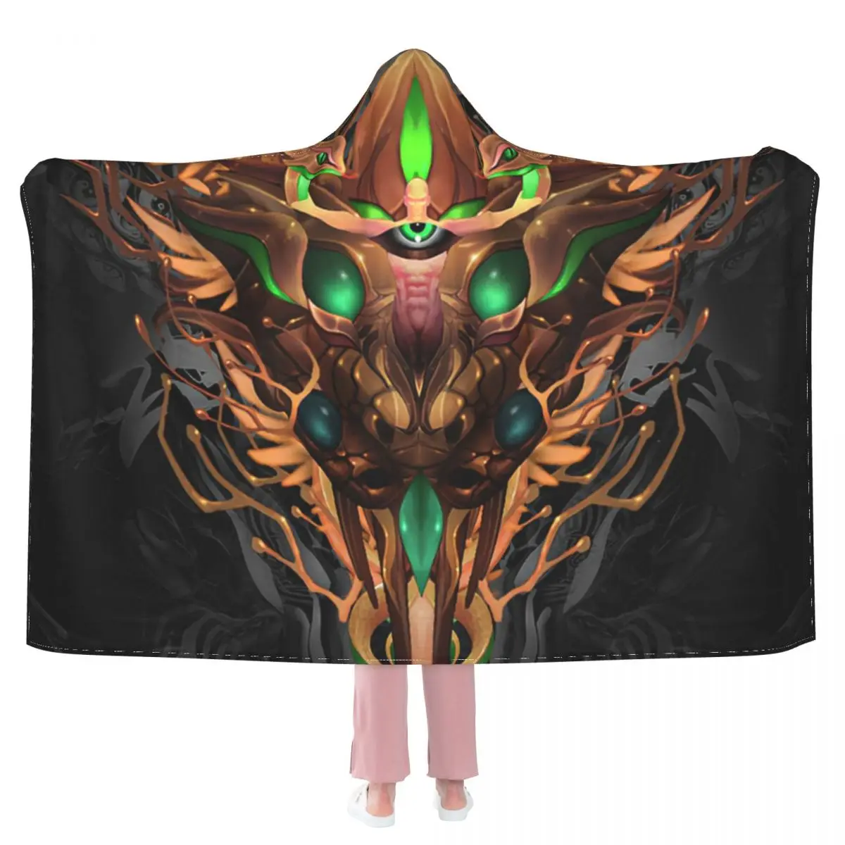 

Географское одеяло с капюшоном Caduceus, 3D одеяло с полным принтом, для взрослых и детей