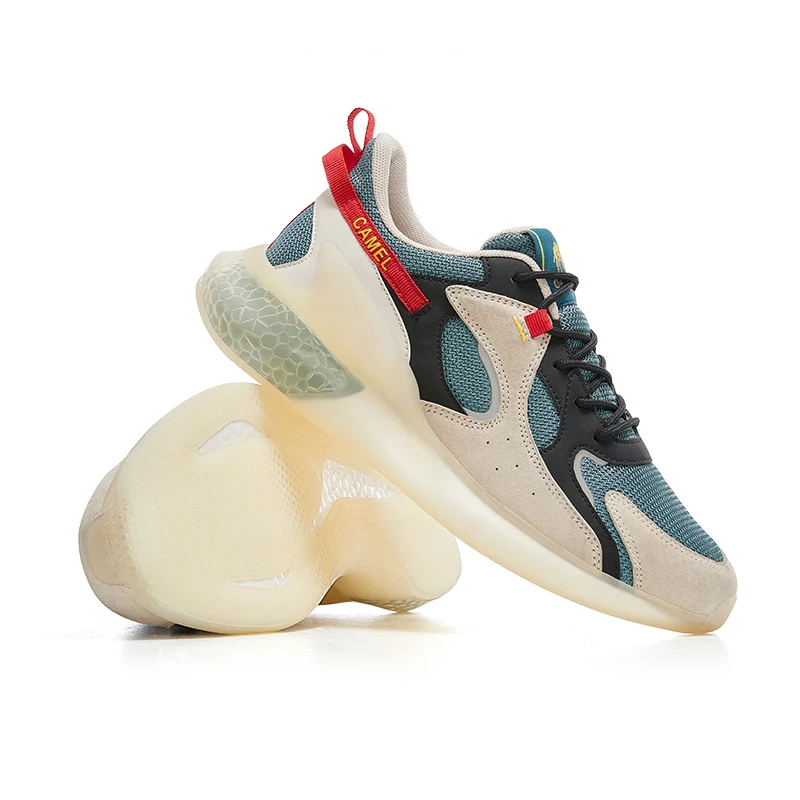 Goldencamel Men Sports Shoes Male Traning Shoes Breathable Running Shoes Casual Lace Up Fitness Exercise Gym Shoes Large Size