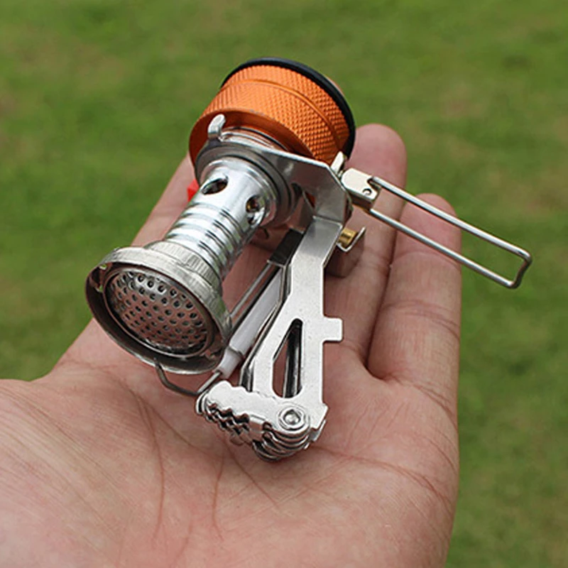 Мини плита для кемпинга складная уличная газовая портативная печь приготовления