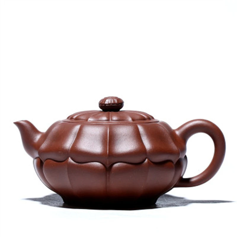 

Изысканный Фиолетовый Глиняный Чайник Yixing, знаменитый ручной работы Чайник из сырой руды, бытовой чайник 280 мл, Подарочная чайная посуда