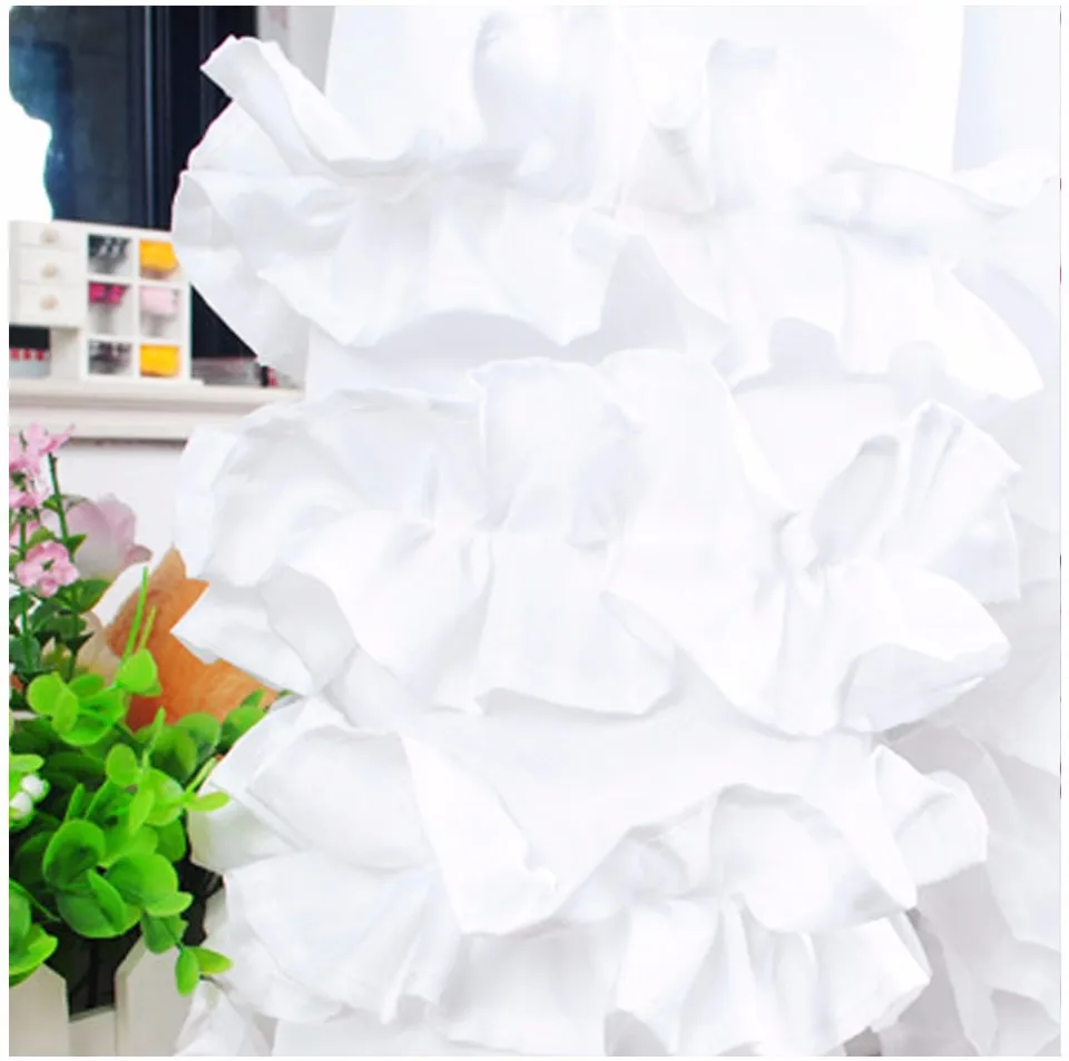 new to the home decoration bathroom shower curtain waterproof waterproof solid wood polyester fabric lace shower curtain elegant free global shipping