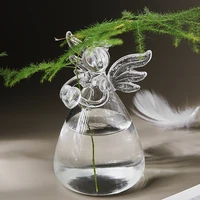 glass transparent vase high borosilicate glass vase angel creative flower device flower arranging for home decoration tools new