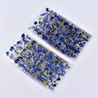 30 листовнабор, стикеры 3D на ногти Nail Art, золотые, синие, блестящие наклейки, горячее тиснение, блестящие цветы бабочки, Самоклеющиеся татуировки для ногтей HJ021