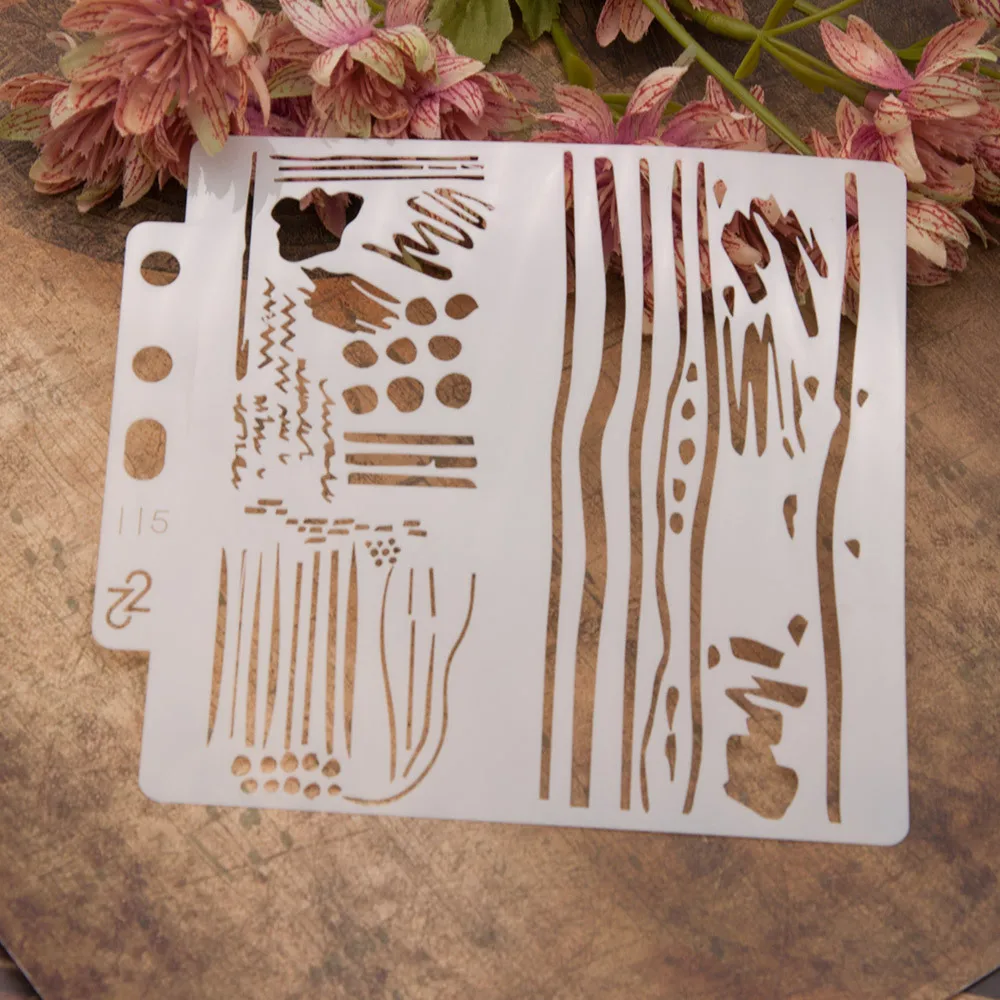 

13cm 5.1" Sketch Graffiti DIY Layering Stencils Wall Painting Scrapbook Coloring Embossing Album Decorative Paper Card Template