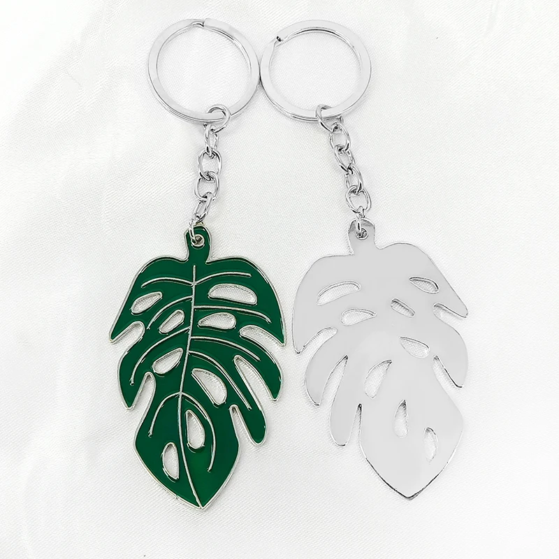 Сделай Сам сплав полый черепаха лист брелок Подвеска скандинавский зеленый