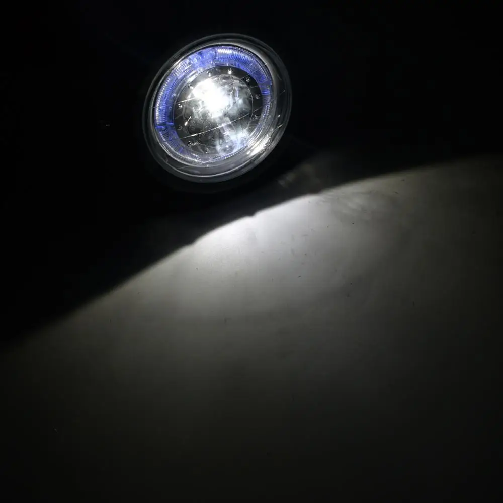 7 дюймовые мотоциклетные фары в стиле ретро черные светодиодсветодиодный