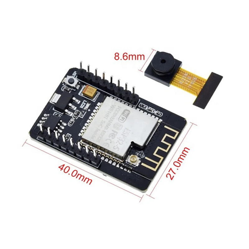 ESP32-CAM ESP-32S WiFi Module Serial to ESP32 CAM Development Board 5V Bluetooth OV2640 Camera With 2.4G Antenna | Электронные