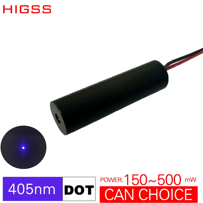 

405nm 150mw 200mw 300mw 500mw blue violet dot laser module high power sight Night fishing indicator customizable