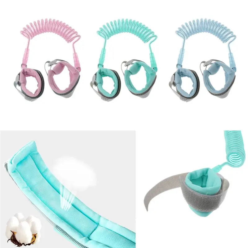 

Adjustable Kids Safety Harness Child Wrist Leash Anti-lost Link Children Belt Walking Assistant Baby Walker Wristband 1.5-2.5m