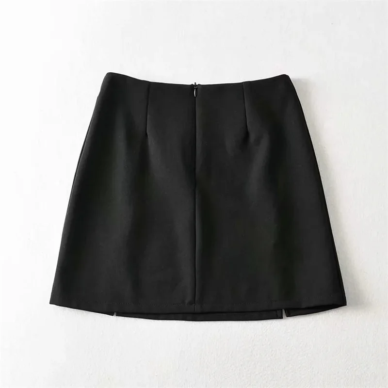 

Women Mini Bodycon Skirt With Split Mini Skirt