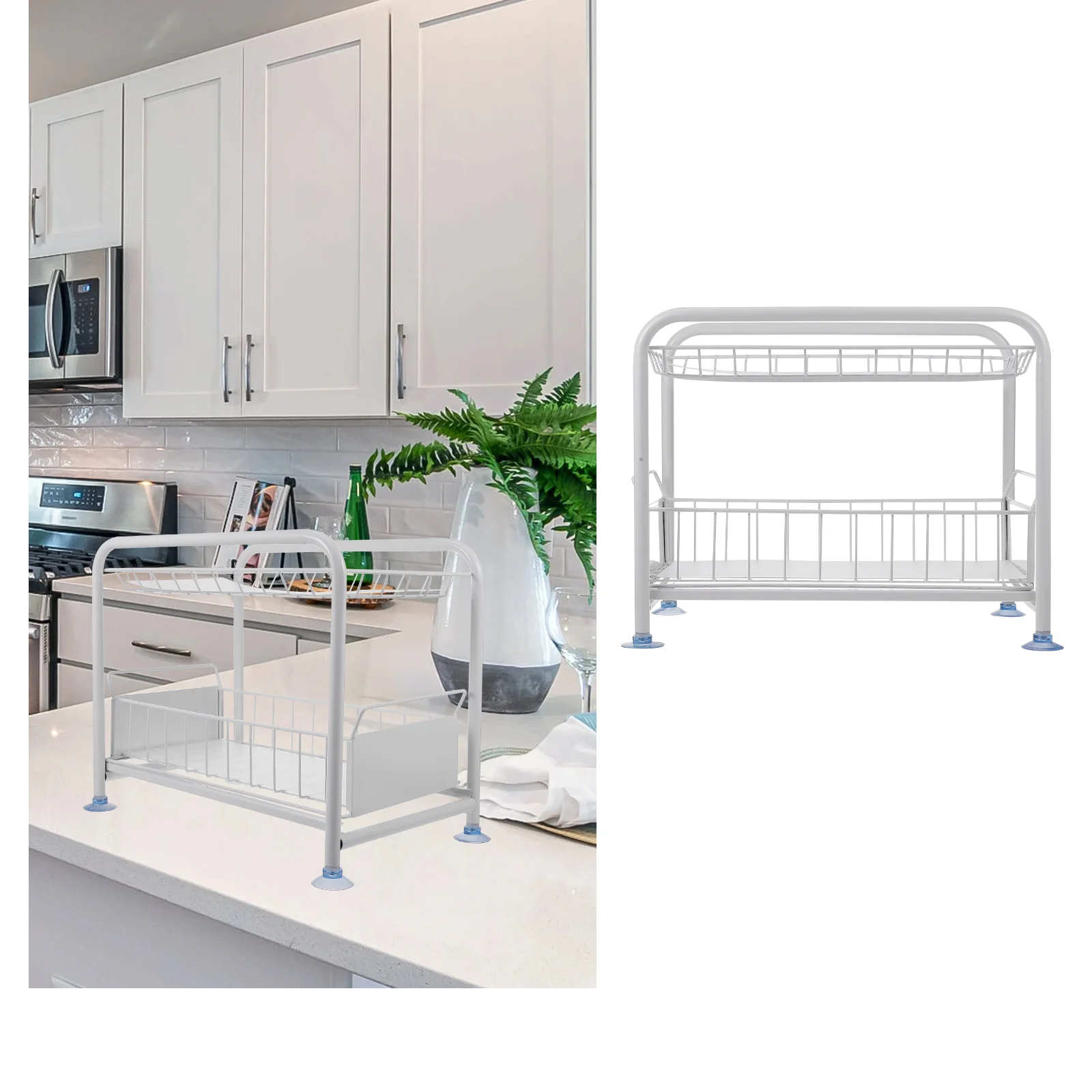 

Kitchen Under Sink Organizer Storage Under Sink Cabinet Storage Rack for Home