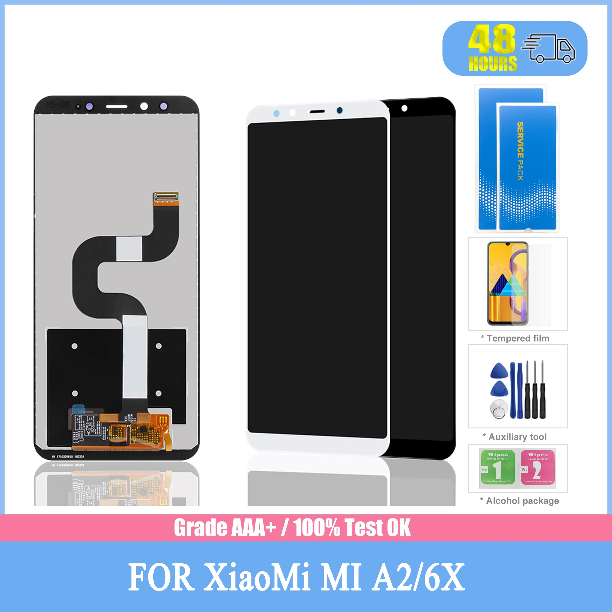 

Оригинальный экран для Xiaomi Mi A2 MiA2 ЖК-дисплей сенсорный экран дигитайзер установка с рамкой для Xiaomi 6X Mi6X ЖК-экран