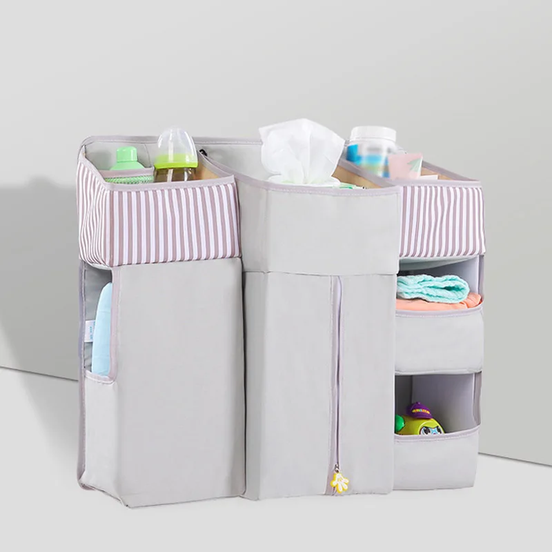 Для детской кроватки выдвижной ящик для хранения сумка карман подвешивания