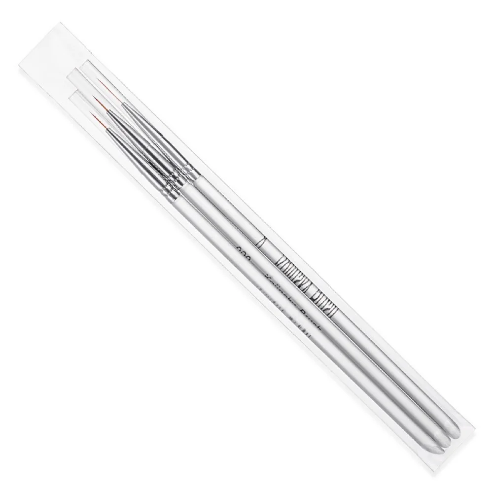 

New nail painting pen, transparent crystal rod, three sticks, drawing pen, painting pen, painting pen, nail double head dual-use