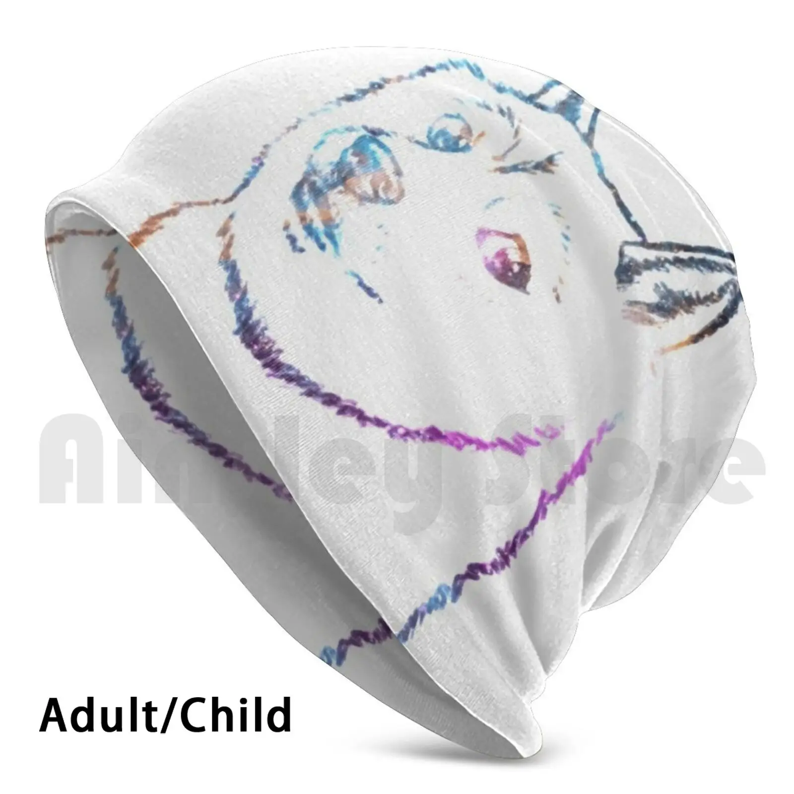 

Вязаная Шапка-бини в стиле хип-хоп