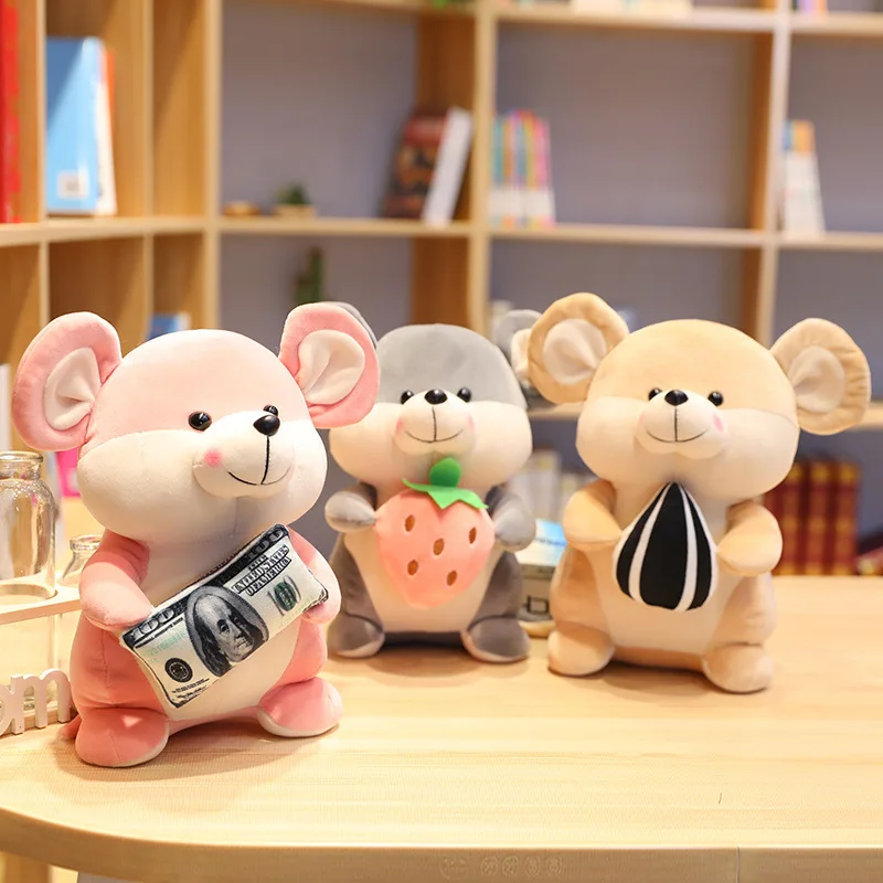 

Cartoon Mouse Dolls Cute Plush Toys Cute Rat Stuffed Toy Children Girl Room Decor Birthday Christmas Gifts New Year Mascot