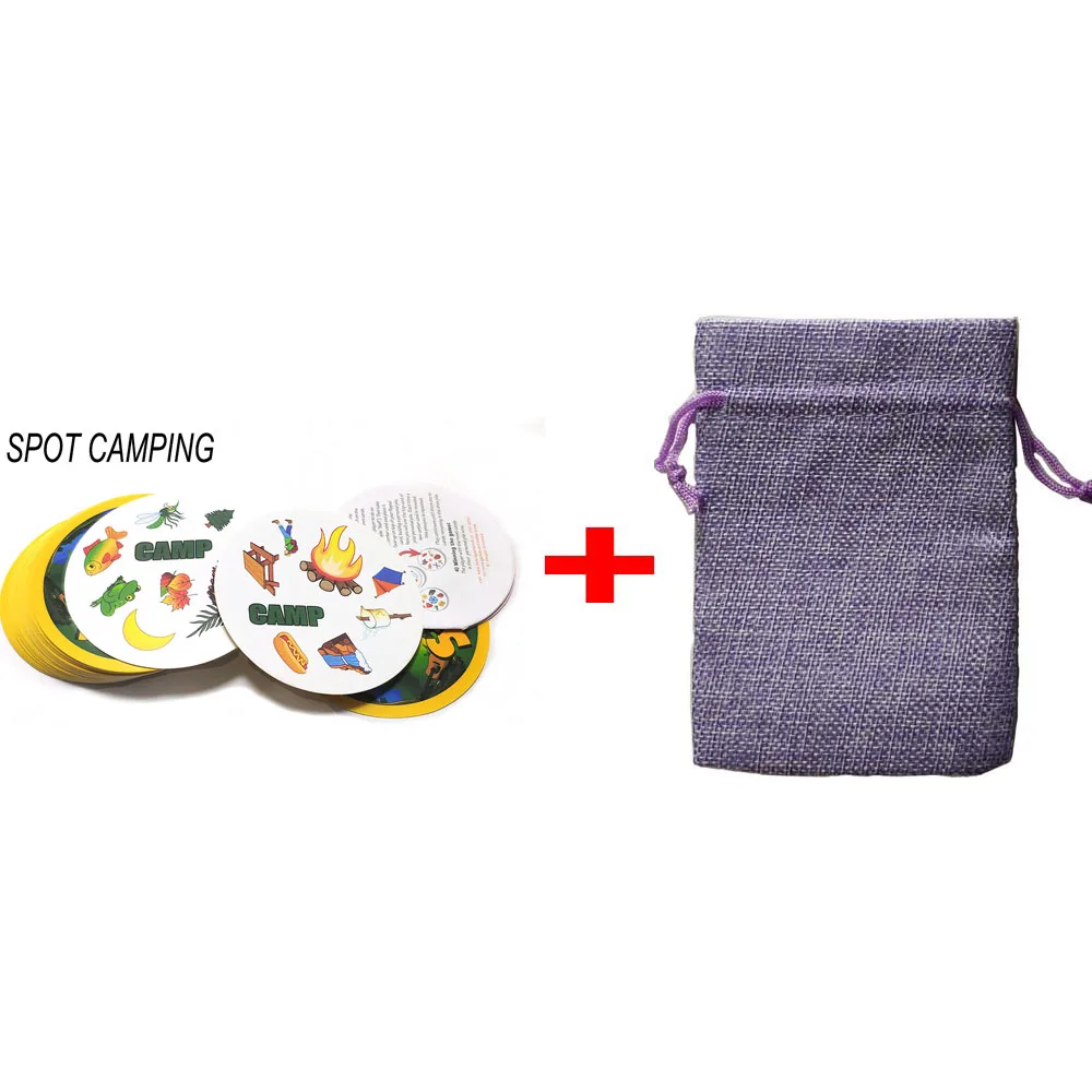 mini camp with bag 70 мм настольные игры мини-стиль для детей, как это, Классические образовательные карточные игры, английская версия, домашние Вечерние игры - Цвет: mini camp with bag
