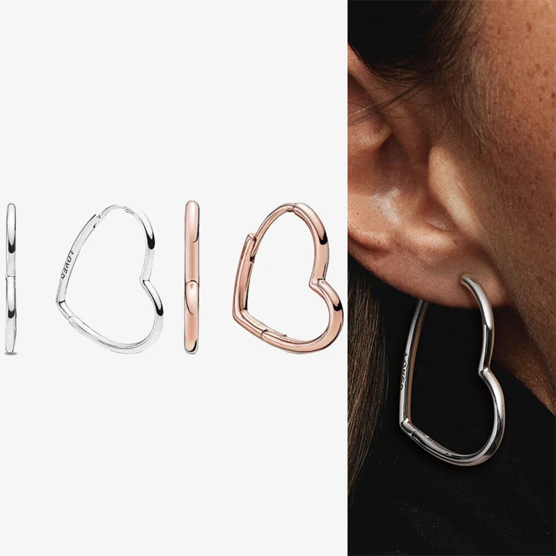 

925 Sterling Silver Pan Earring Fashion Love Earrings For Women Wedding Gift Fashion Jewelry