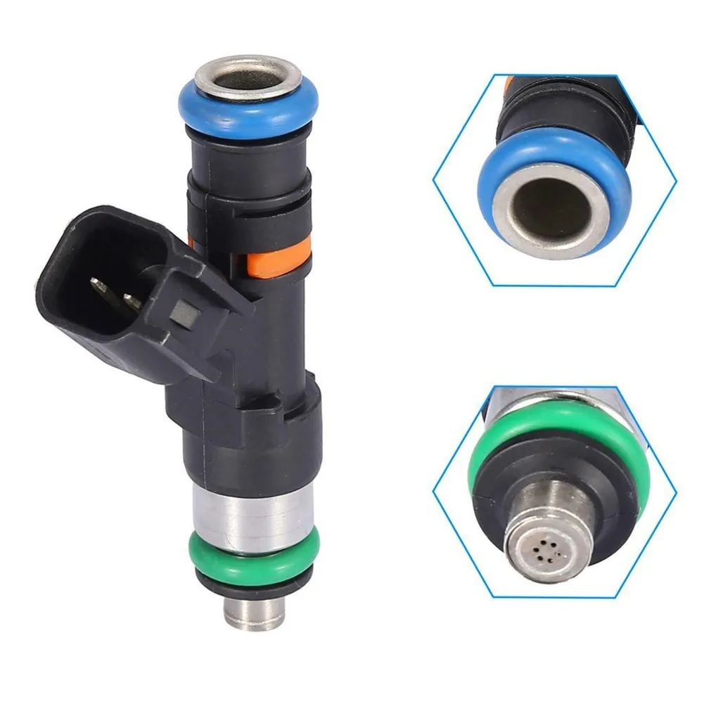 

0280158117 Car Fuel Injector 1PCS 6 Holes Disc Black DC 12V Metal Plastic