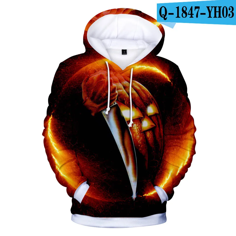 

Explosive Eigenaardige 3D Hoodies Sweatshirt Scary Movie Michael Myers Gedrukt Mannen/vrouwen halloween Cosplay Kostuums College