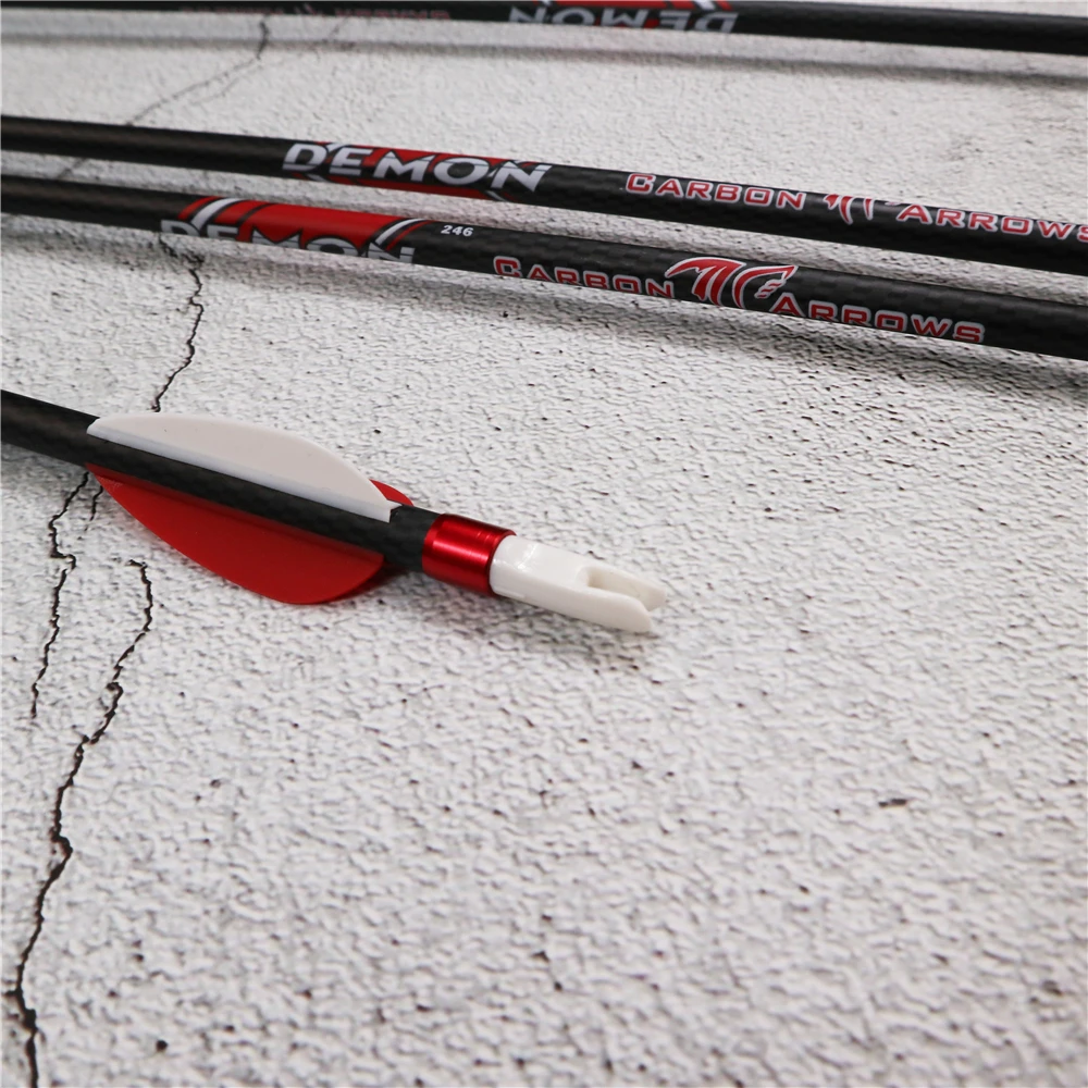 Стрельба из лука углеродные охотничьи стрелы позвоночник 340 с ТПУ лопасти советы